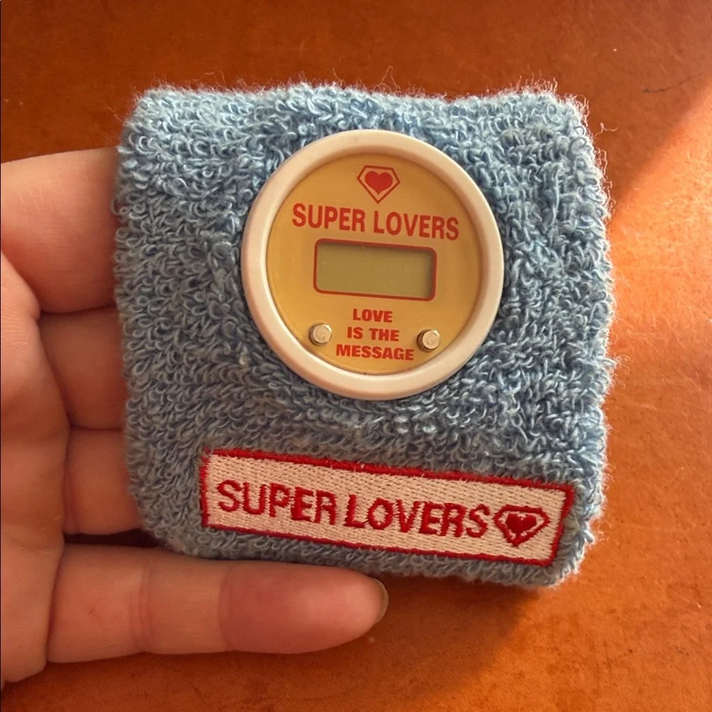 Vintage 90s Super lovers Blue Wearable Electronic Watch